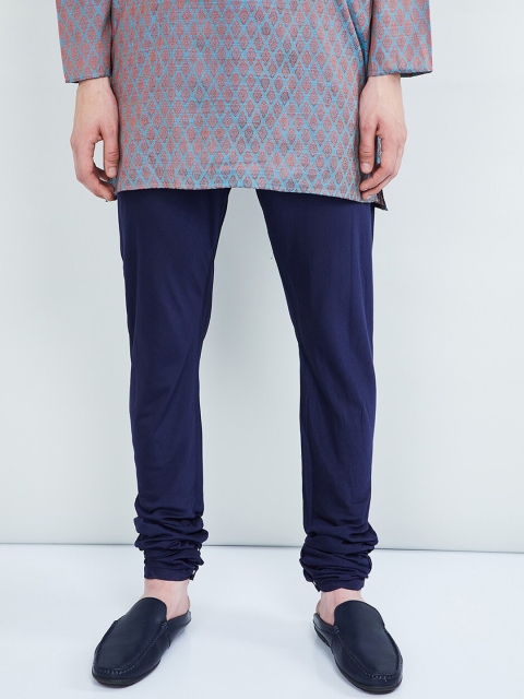 max Men Blue Solid Churidar