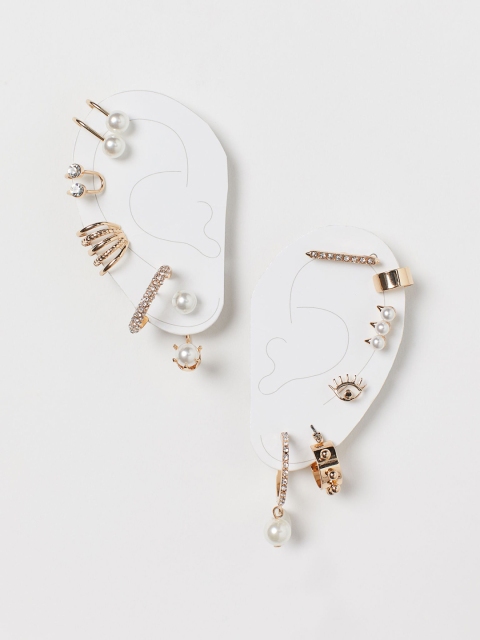 H&M Women Gold-Toned Earrings and Ear Cuffs