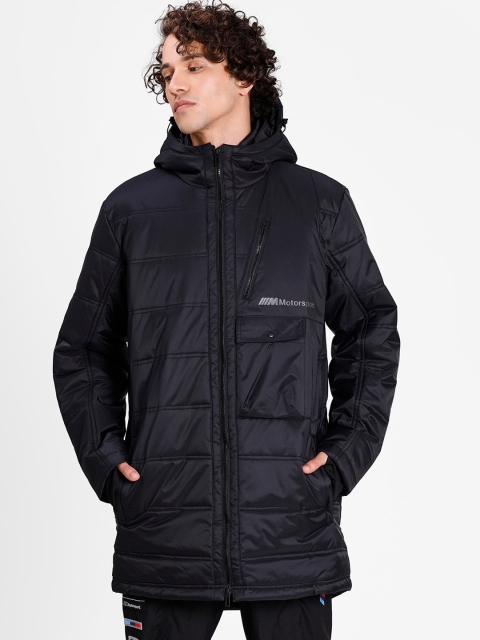 PUMA Motorsport Men Black Solid Quilted Jacket