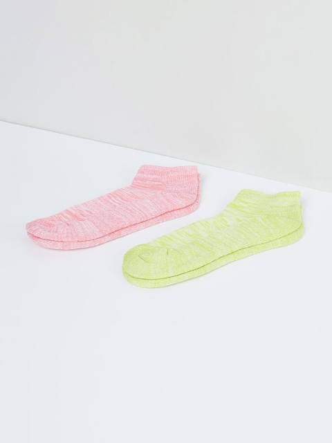 max Women Pack of 2 Assorted Ankle-Length Socks