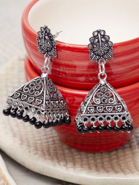 Stoln Silver-Plated Classic Jhumkas