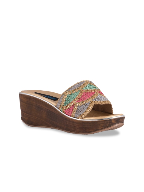 Kraft Cellar Women Multicoloured Printed Sandals, Multi