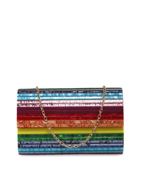 ALDO Multicoloured Striped Sling Bag, Multi