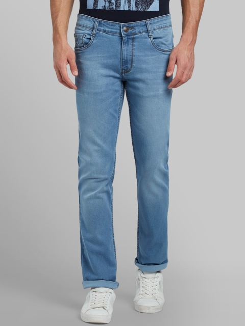 Parx Men Blue Tapered Fit Mid-Rise Clean Look Jeans