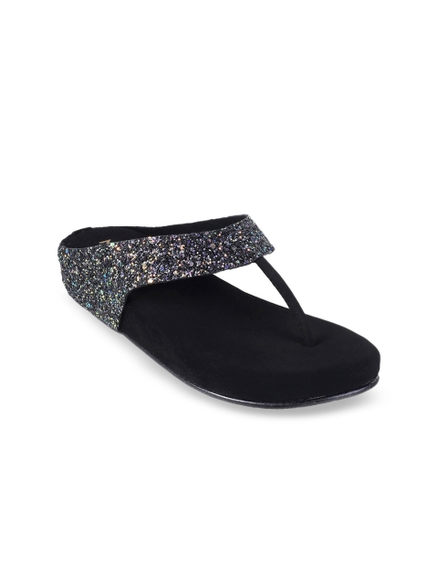 Metro Girls Black Embellished Heels