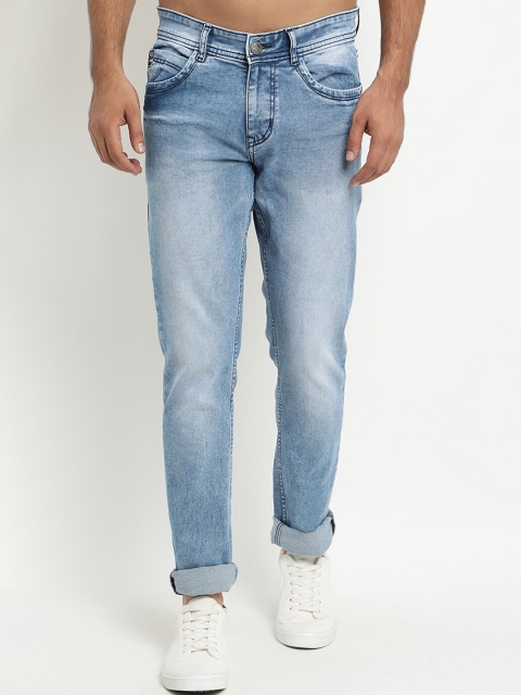 COBB Men Blue Slim Fit Mid-Rise Clean Look Jeans