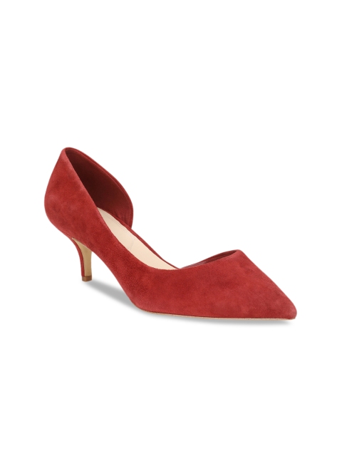 ALDO Women Maroon Solid Pumps