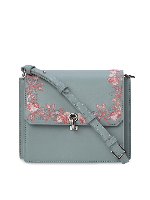 CHARLES & KEITH Green Solid Sling Bag