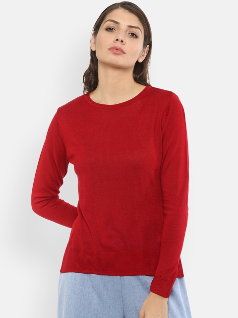 Van Heusen Woman Women Red Solid Top