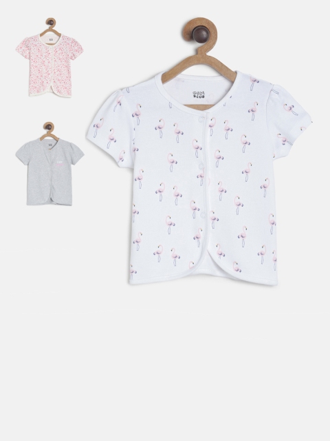 MINI KLUB Girls Pack Of 3 Multicoloured Printed Round Neck Pure Cotton T-shirts, Multi
MINI KLUB Girls Pack Of 3 Multicoloured Printed Round Neck Pure Cotton T-shirts, Multi