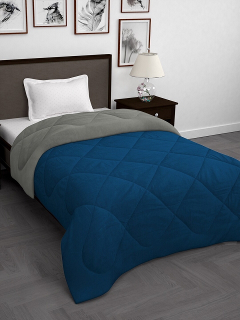 Story@home Grey & Navy Blue Solid Mild Winter 200 GSM Reversible Single Bed Comforter
Story@home Grey & Navy Blue Solid Mild Winter 200 GSM Reversible Single Bed Comforter