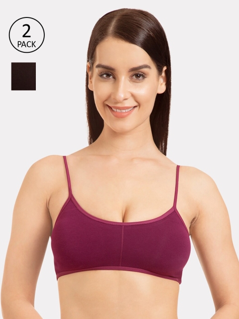 Tweens Pack Of 2 Solid Non-Wired Lightly Padded Everyday Bras TW-9280-MG-2PC-BLK, Purple
Tweens Pack Of 2 Solid Non-Wired Lightly Padded Everyday Bras TW-9280-MG-2PC-BLK, Purple