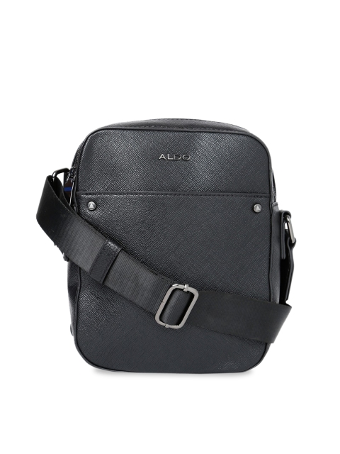 ALDO Men Black Solid Messenger Bag