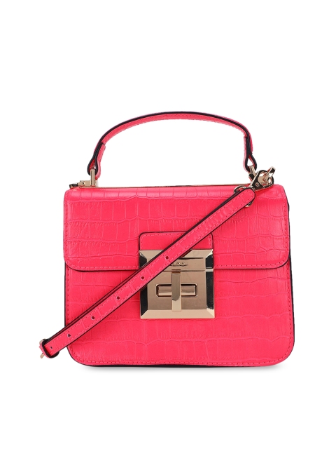 ALDO Women Pink Solid Messenger Bag