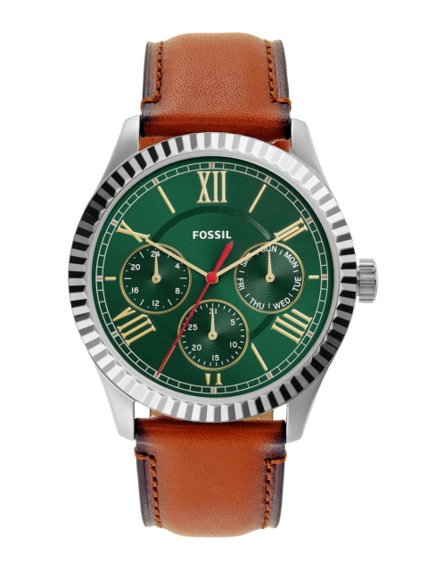 Fossil Men Brown & Green Analogue Watch FS5736