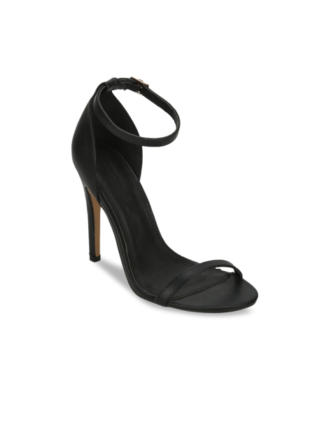 Truffle Collection Women Black Solid Stiletttos