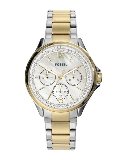 Fossil Women Gold & Steel Analogue Watch ES4781