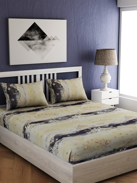 EverHOME Multicoloured Geometric 144 TC Cotton 1 King Bedsheet with 2 Pillow Covers, Multi
EverHOME Multicoloured Geometric 144 TC Cotton 1 King Bedsheet with 2 Pillow Covers, Multi
