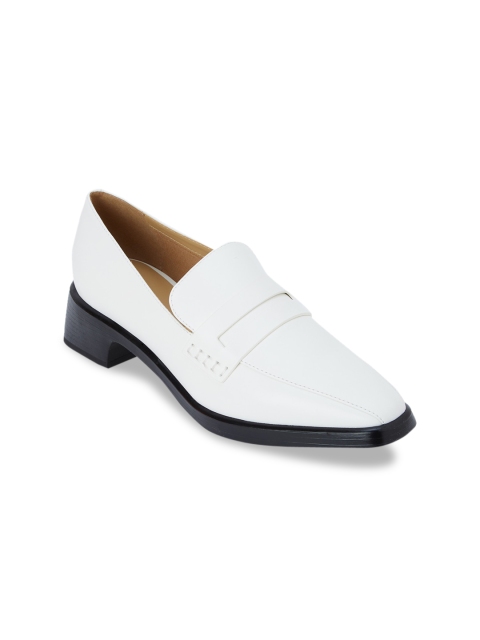 CHARLES & KEITH Women White Solid Block Heels