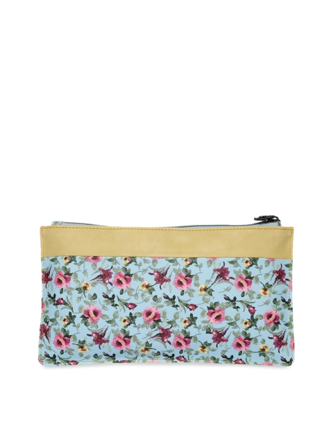 Butterflies Women Blue & Pink Printed Envelope