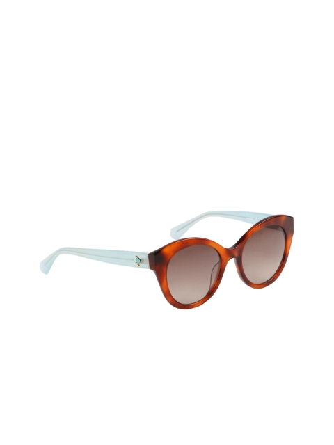 Kate Spade Women UV Protected Cateye Sunglasses, Brown