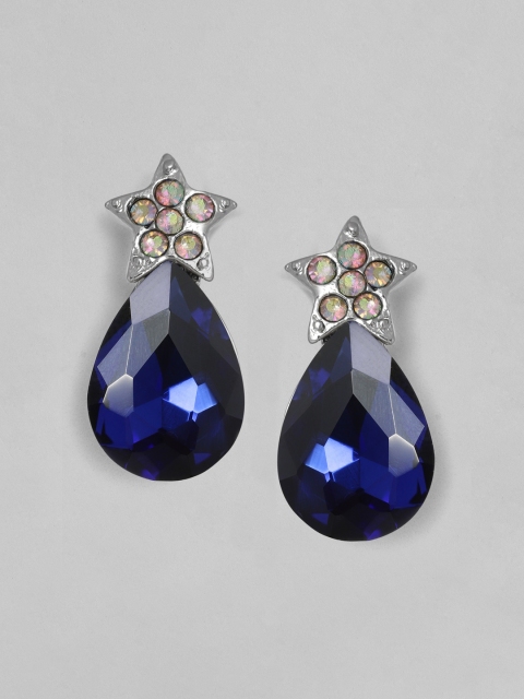 TOKYO TALKIES X rubans FASHION ACCESSORIES Silver-Plated Star Shaped Drop Earrings