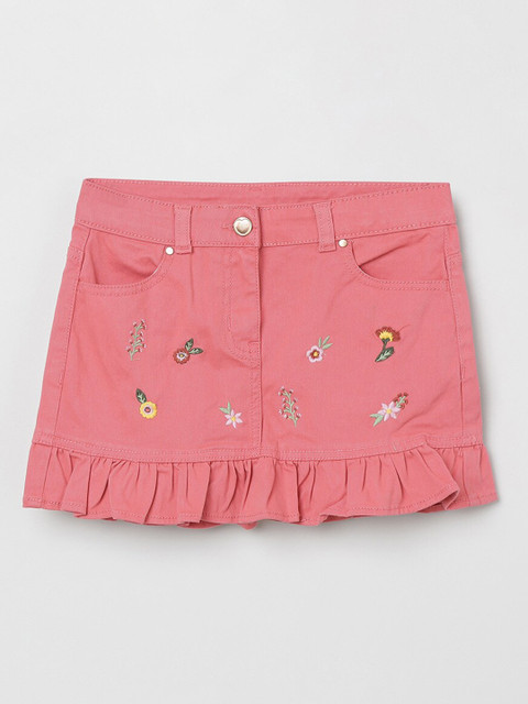 max Girls Pink Embroidered A-Line Mini Skirt
max Girls Pink Embroidered A-Line Mini Skirt