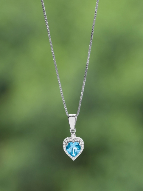 Bigsmall 925 Sterling Silver Blue Topaz-Studded Heart Semi-Precious Handcrafted Pendant With Chain
Bigsmall 925 Sterling Silver Blue Topaz-Studded Heart Semi-Precious Handcrafted Pendant With Chain