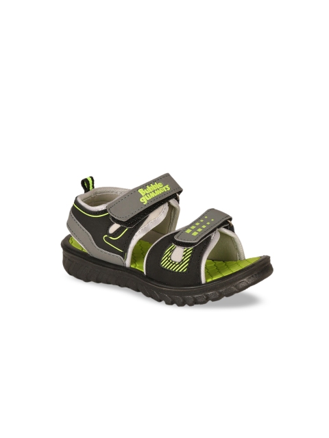 Bubblegummers Boys Green & Grey Sports Sandal