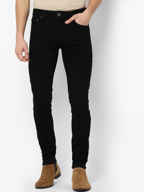 AMERICAN EAGLE OUTFITTERS Men Black Skinny Fit Mid-Rise Clean Look Jeans