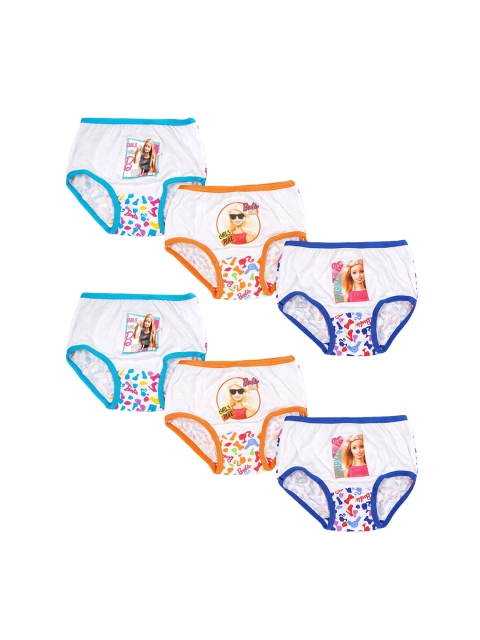 Red Rose Girls Pack Of 6 Assorted Basic Briefs BABY-137