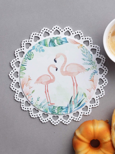 A Vintage Affair- Home Decor Unisex Multicoloured Beautiful Jungle Flamingo Trivets/ Hot Plates, Multi
A Vintage Affair- Home Decor Unisex Multicoloured Beautiful Jungle Flamingo Trivets/ Hot Plates, Multi