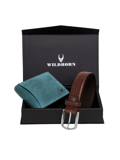 WildHorn Men Blue & Brown RFID Protected Genuine High-Quality Leather Wallet & Belt Accessory Gift Set
WildHorn Men Blue & Brown RFID Protected Genuine High-Quality Leather Wallet & Belt Accessory Gift Set