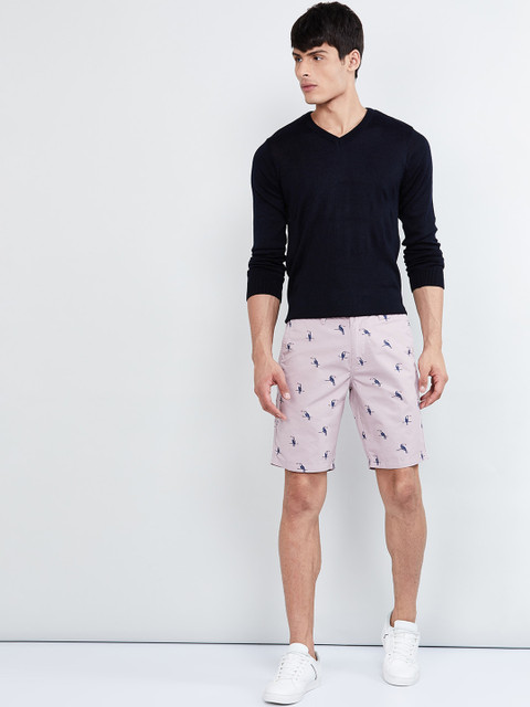 max Men Pink Printed Regular Fit Chino Shorts
max Men Pink Printed Regular Fit Chino Shorts