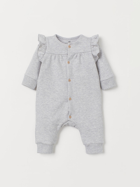 H&M Kids Grey Cotton All-In-One Suit