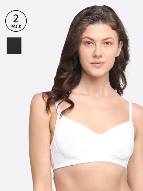 DIXCY SCOTT Slimz Pack Of 2 Solid Non-Wired Non Padded Everyday Bra K1-PR8854BR, Black
DIXCY SCOTT Slimz Pack Of 2 Solid Non-Wired Non Padded Everyday Bra K1-PR8854BR, Black