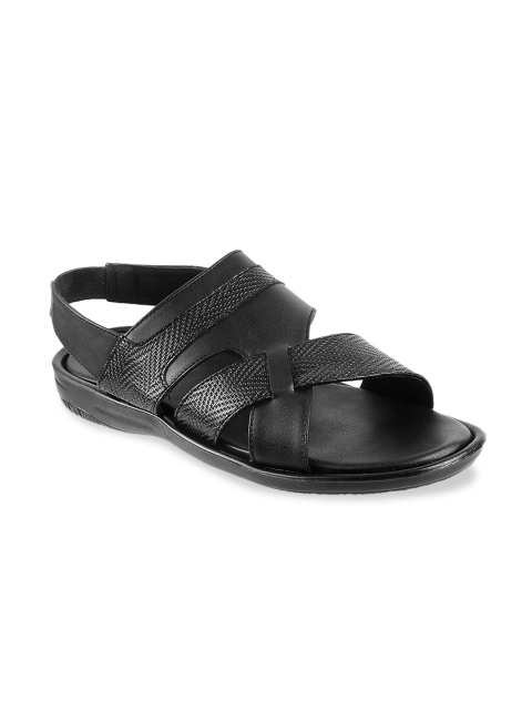 WALKWAY Men Black Comfort Sandals