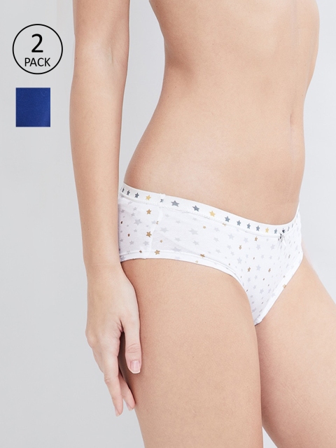 max Women Pack Of 2 Hipster Briefs WN19TNBRF02, Cream