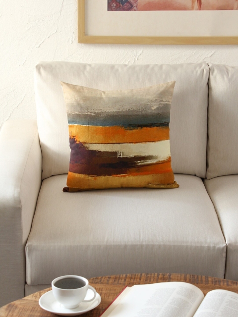 House This Multicoloured Single Abstract Square Cushion Covers, Multi