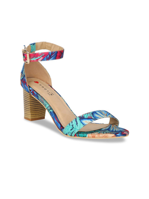 Footin Women Blue & Green Printed Block Heels
Footin Women Blue & Green Printed Block Heels