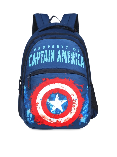 Priority Adult Blue & White Graphic Backpack