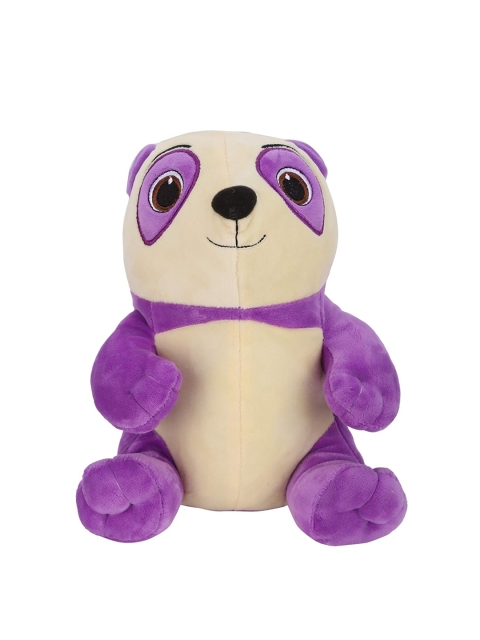 Wissper Kids Purple & Peach-Coloured Colourblocked Stuffed Panda Plush Toy