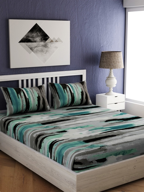 EverHOME Multicoloured Abstract 210 TC Cotton 1 Queen Bedsheet with 2 Pillow Covers, Multi
EverHOME Multicoloured Abstract 210 TC Cotton 1 Queen Bedsheet with 2 Pillow Covers, Multi