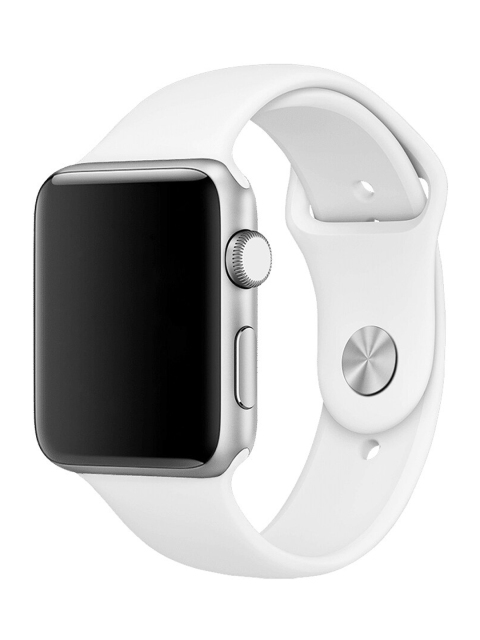 Treemoda Unisex White Apple Watch Silicone Strap