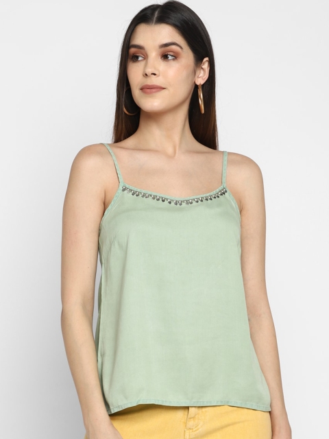 Aditi Wasan Women Green Solid Top
