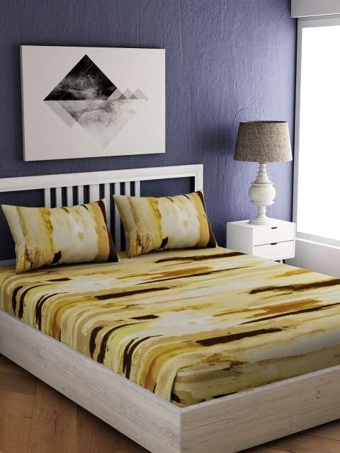 EverHOME Multicoloured Abstract 210 TC Cotton 1 Queen Bedsheet with 2 Pillow Covers, Multi
EverHOME Multicoloured Abstract 210 TC Cotton 1 Queen Bedsheet with 2 Pillow Covers, Multi