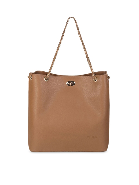 WALKWAY Khaki Solid Shoulder Bag