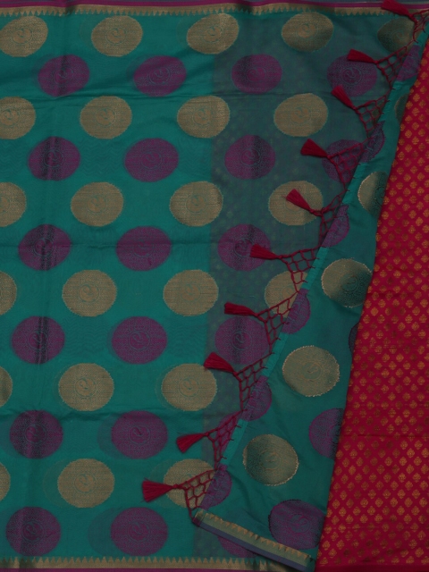 Pothys Green Woven Design Pure Cotton Saree