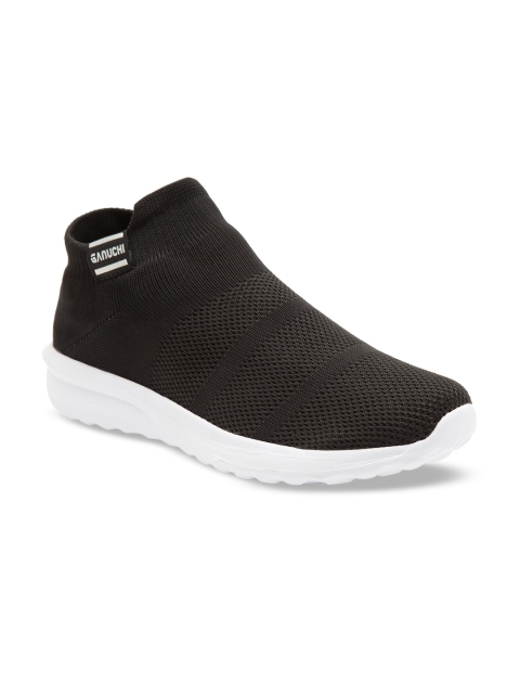 Ganuchi Men Black Mesh Running Shoes