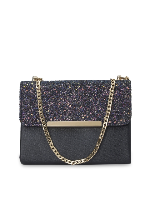 Tarusa Black Embellished Clutch